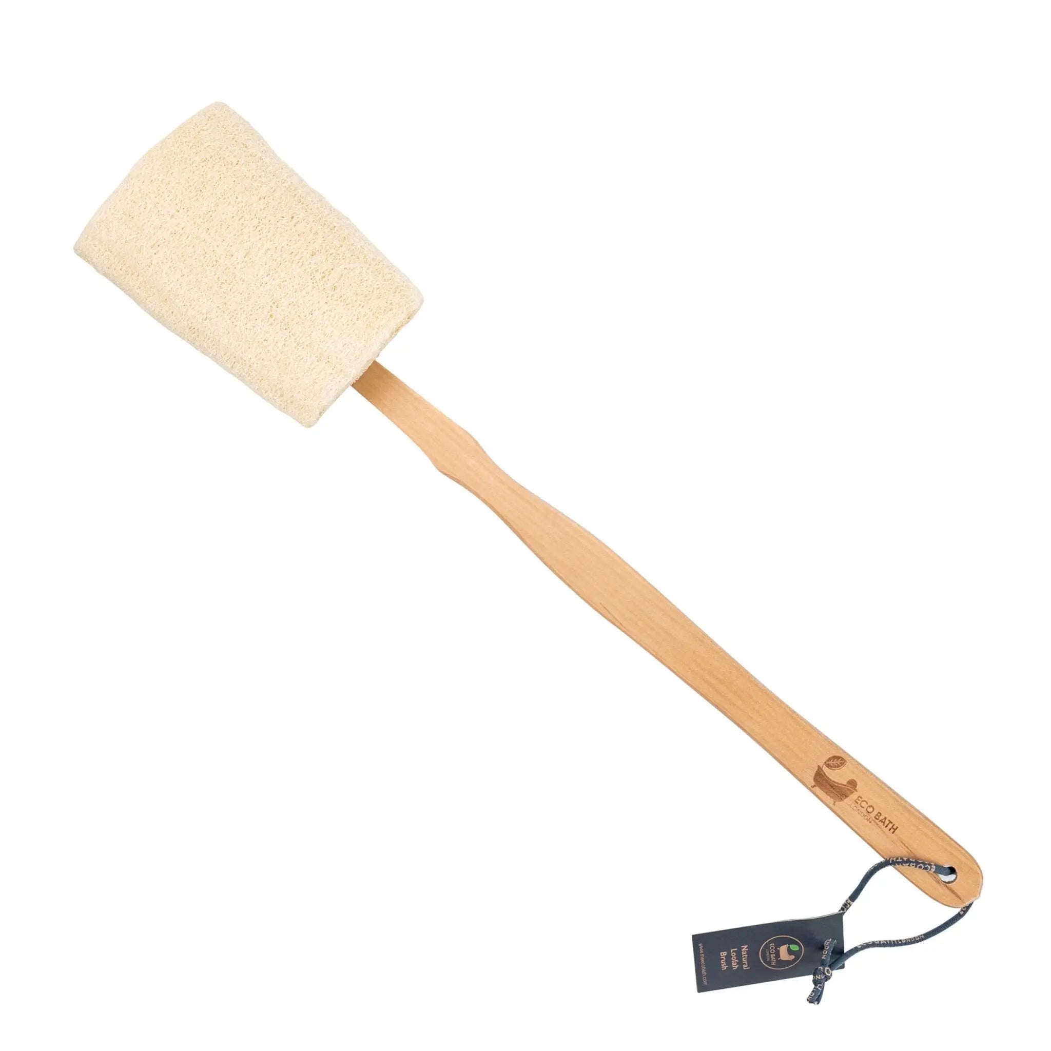 Eco Bath London Natural Loofah Brush - Premium Loofah Body Brush with Handle Eco Bath London