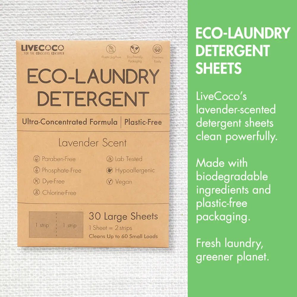 Eco-Laundry Detergent Sheets (60 Loads) LiveCoco