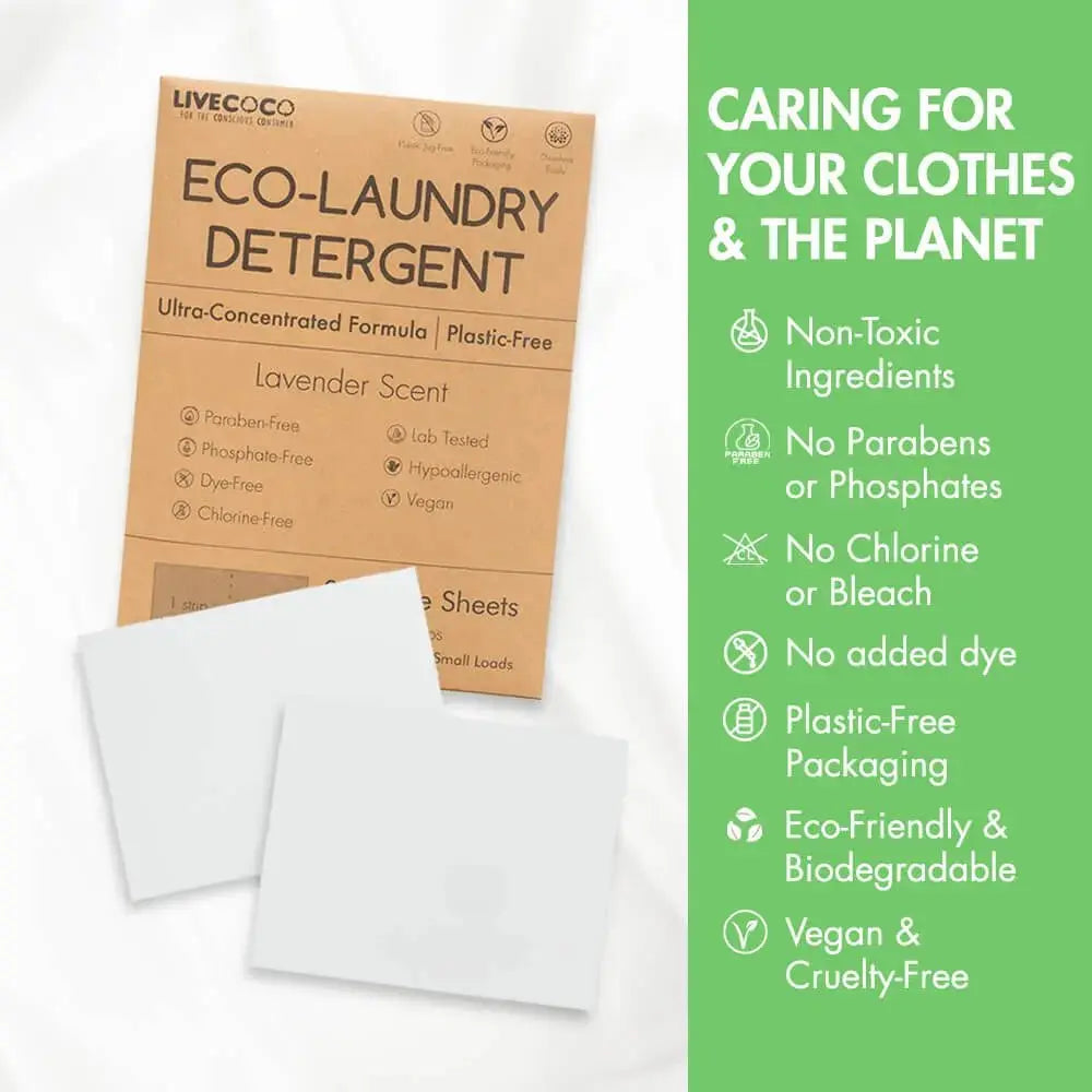 Eco-Laundry Detergent Sheets (60 Loads) LiveCoco