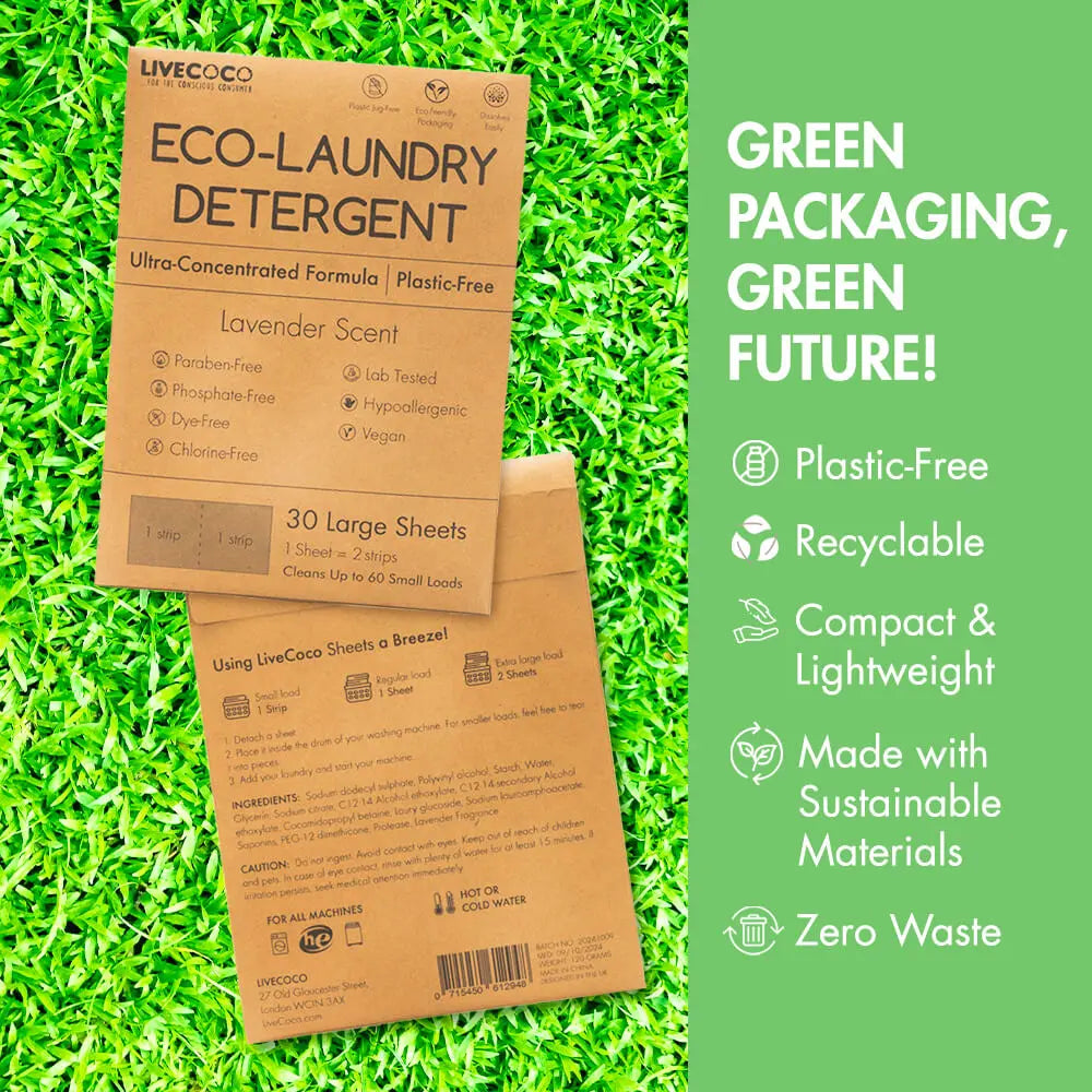 Eco-Laundry Detergent Sheets (60 Loads) LiveCoco