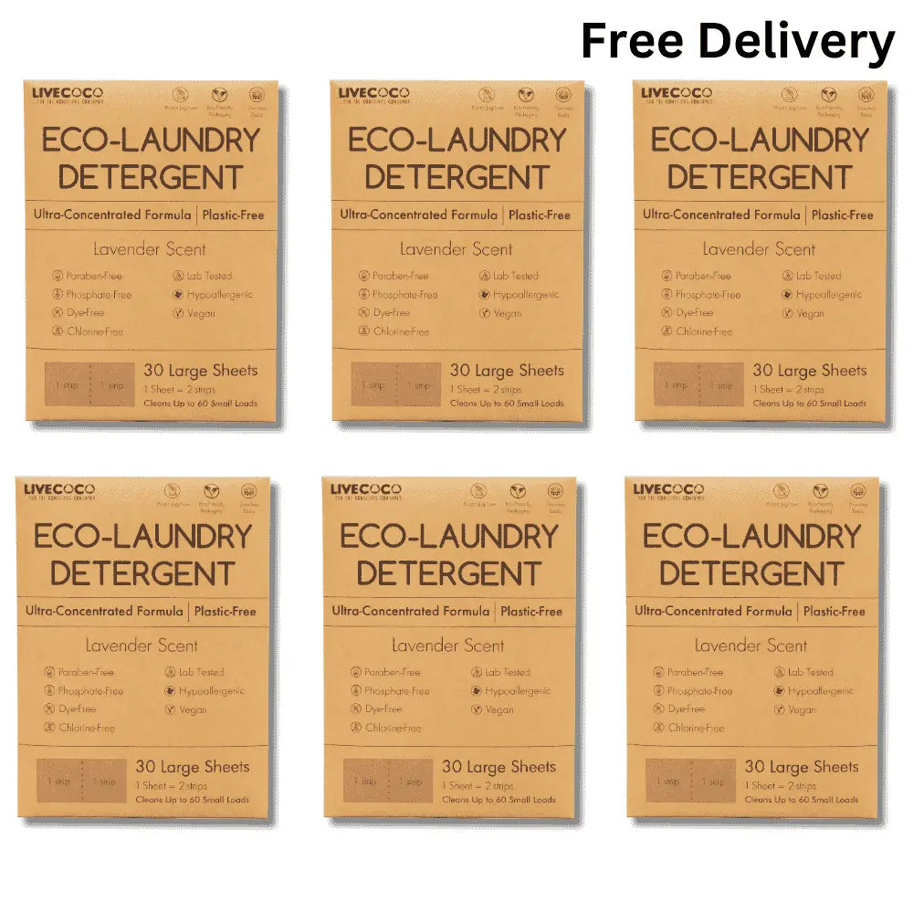 Eco-Laundry Detergent Sheets (60 Loads) LiveCoco