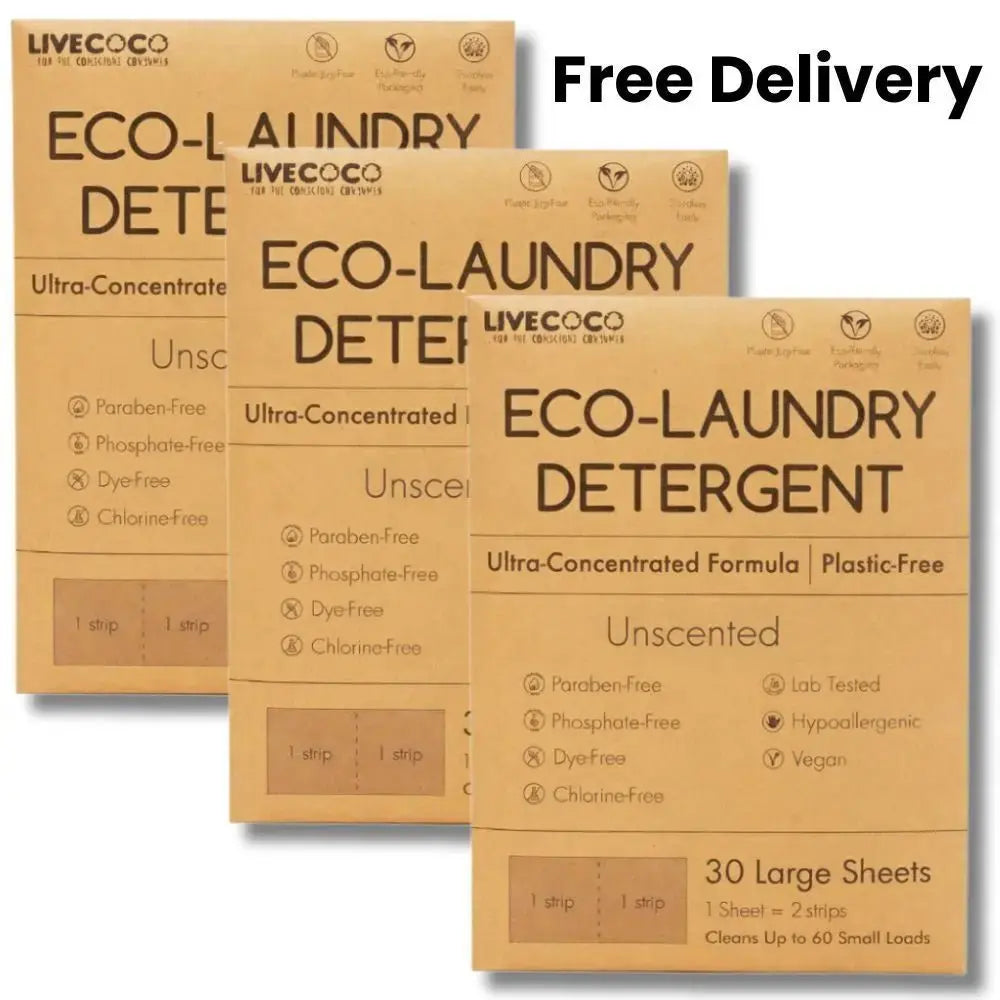 Eco-Laundry Detergent Sheets (60 Loads) LiveCoco