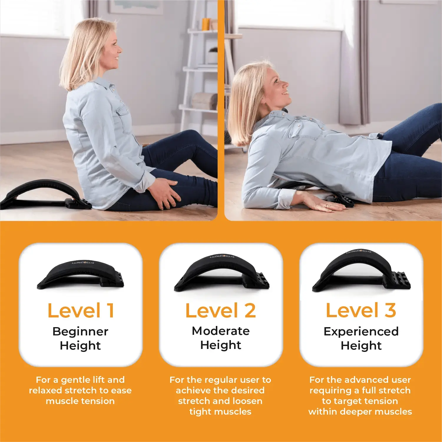 Back Stretcher With Heat LyfeFocus