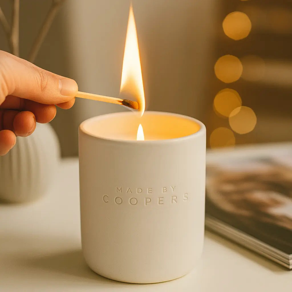 Calm Natural Scented Candle Made By Coopers