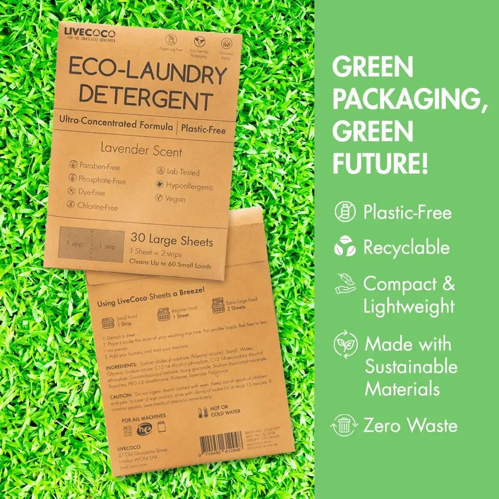 Eco-Laundry Detergent Sheets (60 Loads) LiveCoco