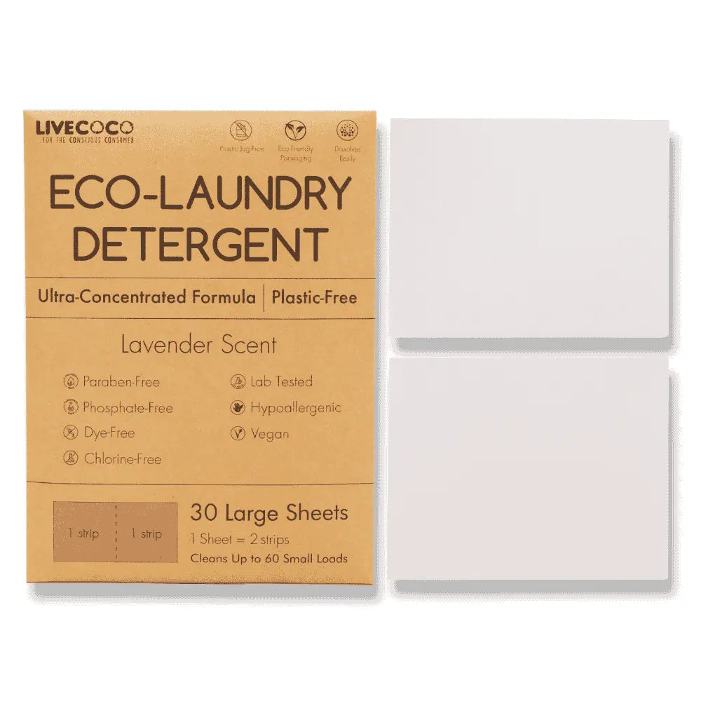 Eco-Laundry Detergent Sheets (60 Loads) LiveCoco