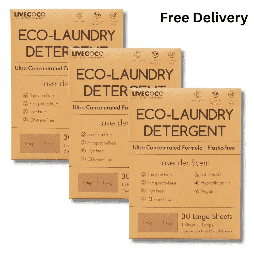 Eco-Laundry Detergent Sheets (60 Loads) LiveCoco