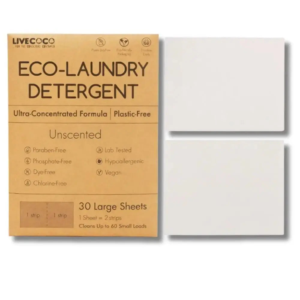 Eco-Laundry Detergent Sheets (60 Loads) LiveCoco
