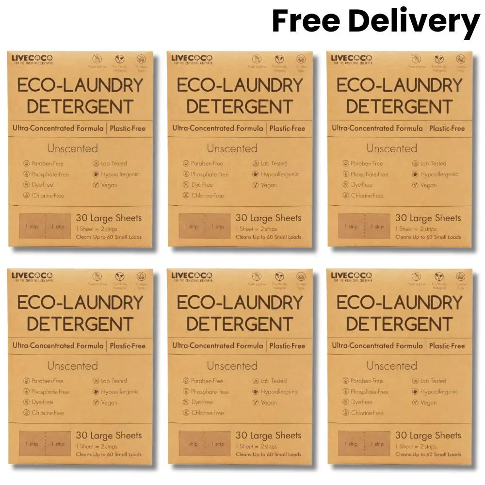 Eco-Laundry Detergent Sheets (60 Loads) LiveCoco
