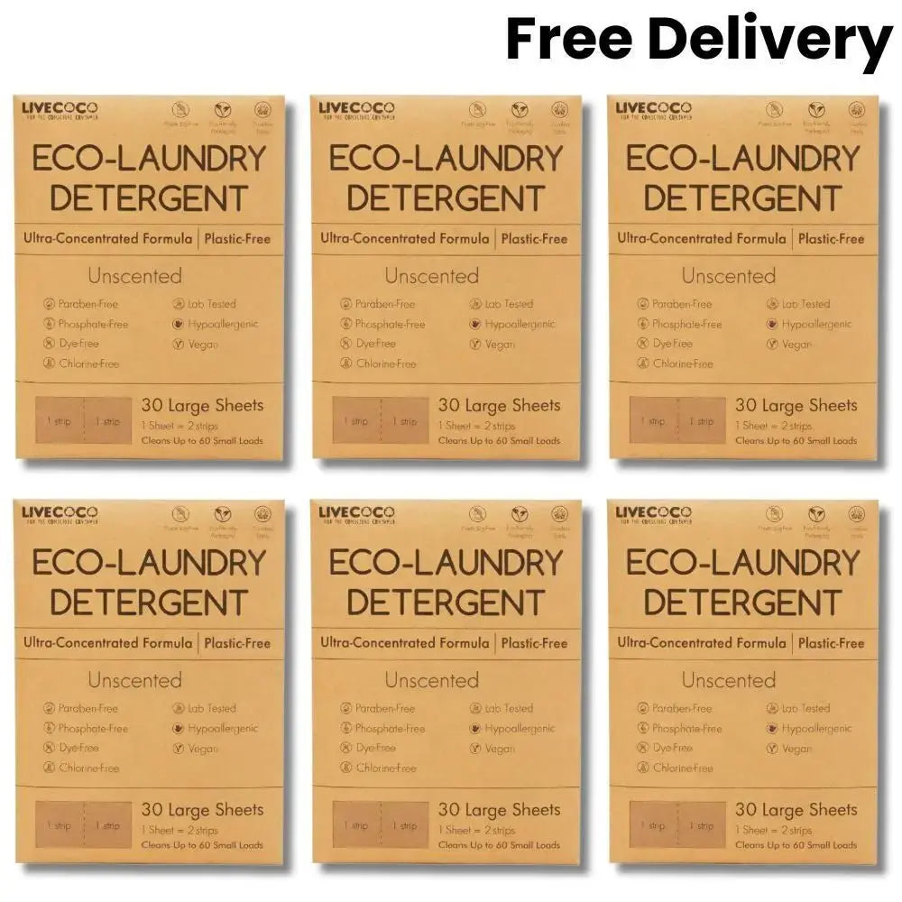 Eco-Laundry Detergent Sheets (60 Loads) LiveCoco